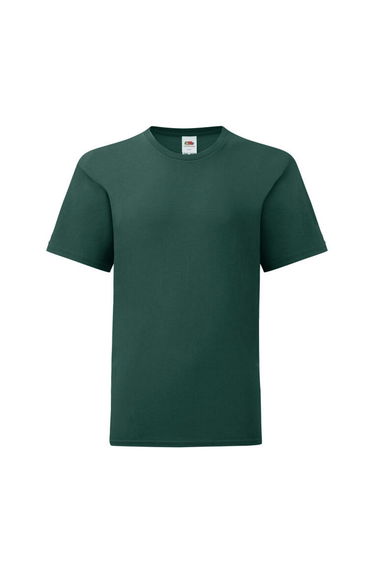 Fruit of the Loom Childrens/Kids Iconic 150 T-Shirt - Forest Green