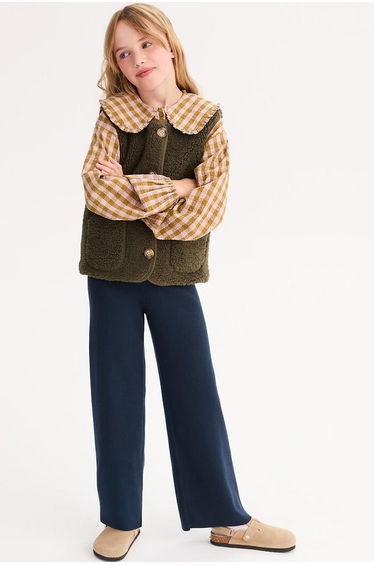 Knitted Wide Leg Trousers
