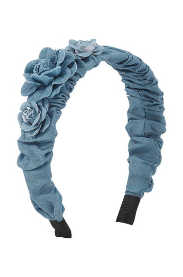 3D Rose Denim Cloth Headband