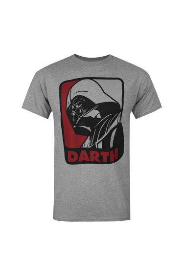 Star Wars Mens Darth Vader Sport T-Shirt - Grey