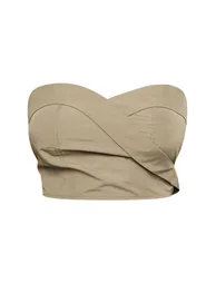 Shape Khaki Parachute Bandeau Top - 4