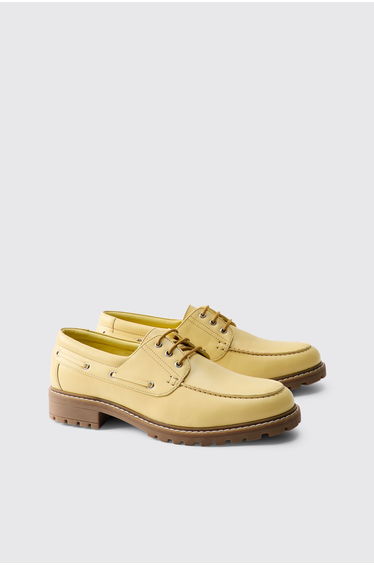 PU Boat Shoe - yellow