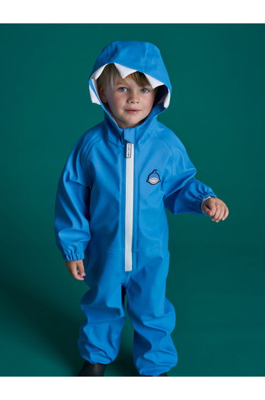 Kids Reef The Shark Puddlesuit in Blue