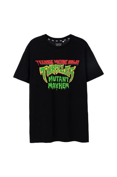 Teenage Mutant Ninja Turtles: Mutant Mayhem Mens Logo T-Shirt - Black