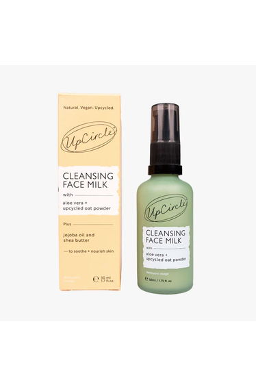 UpCircle Cleansing Face Milk with Aloe Vera + Upcycled Oat Powder 50ml