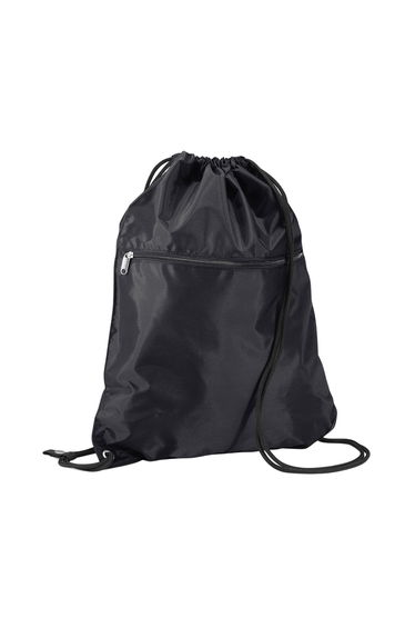 Quadra Premium Drawstring Bag - Black