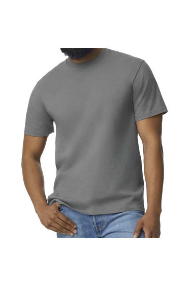 Gildan Mens Midweight Soft Touch T-Shirt - Graphite Heather