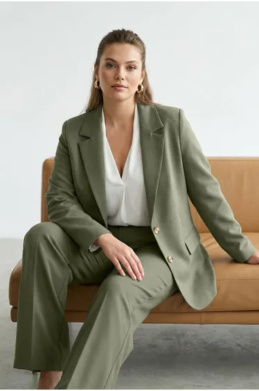 Mint Regular Lined Woven Blazer Jacket