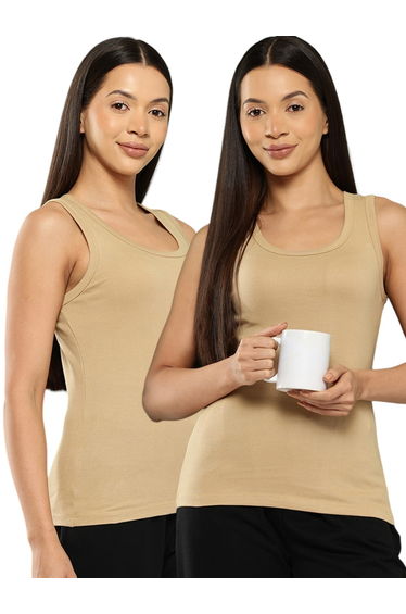 Pack of 2 - Cotton Blend Thermal Camisole