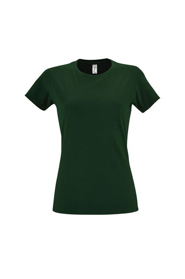 SOLS Womens/Ladies Imperial Heavy Short Sleeve T-Shirt - Bottle Green