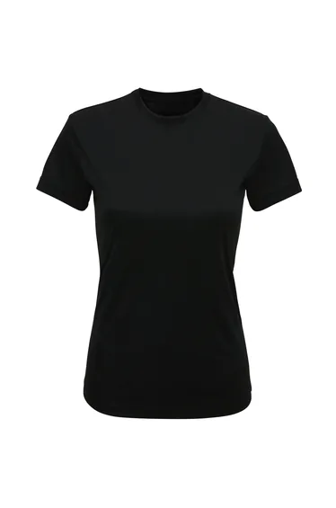 TriDri Womens/Ladies Recycled Active T-Shirt - Black