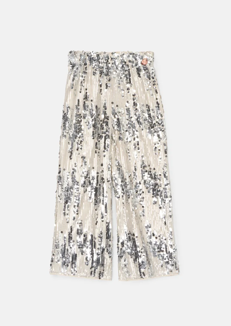 Sadie Silver Sequin Trousers - 4