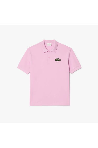Men's Lacoste Loose-Fit Piqué Polo Shirt in Pink