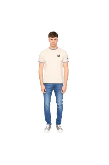 Duck and Cover Mens Wrentham Cotton T-Shirt - Stone