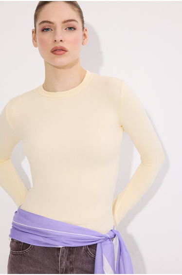 THUMB-FASTENİNG LONG-SLEEVED BODYSUİT