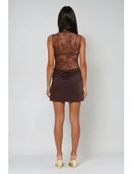 Danique Sleeveless Lace Mini Dress - 3