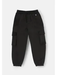 Frank Black Panelled Jogger