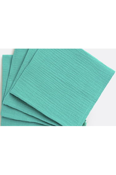 Set of 4 Cotton Muslin Napkins, Kumla