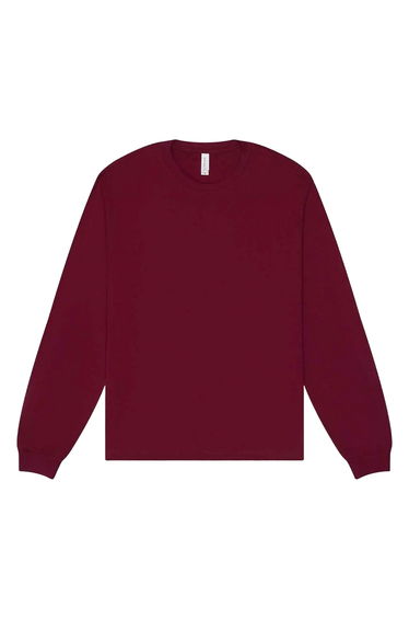 Bella + Canvas Adult Heavyweight Boxy Long-Sleeved T-Shirt - Maroon