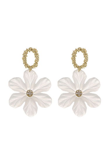 Translucent Acrylic Floral Earrings