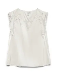 Short Sleeve V-Neck Blouse