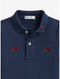 Ralph Lauren Baby Boys Polo Romper in Navy - 2