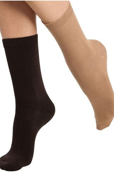 Pack of 2 Pairs of Thermo Fleece Crew Socks