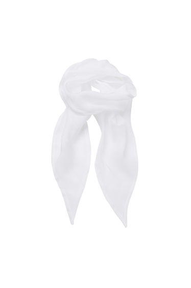 Premier Ladies/Womens Work Chiffon Formal Scarf - White