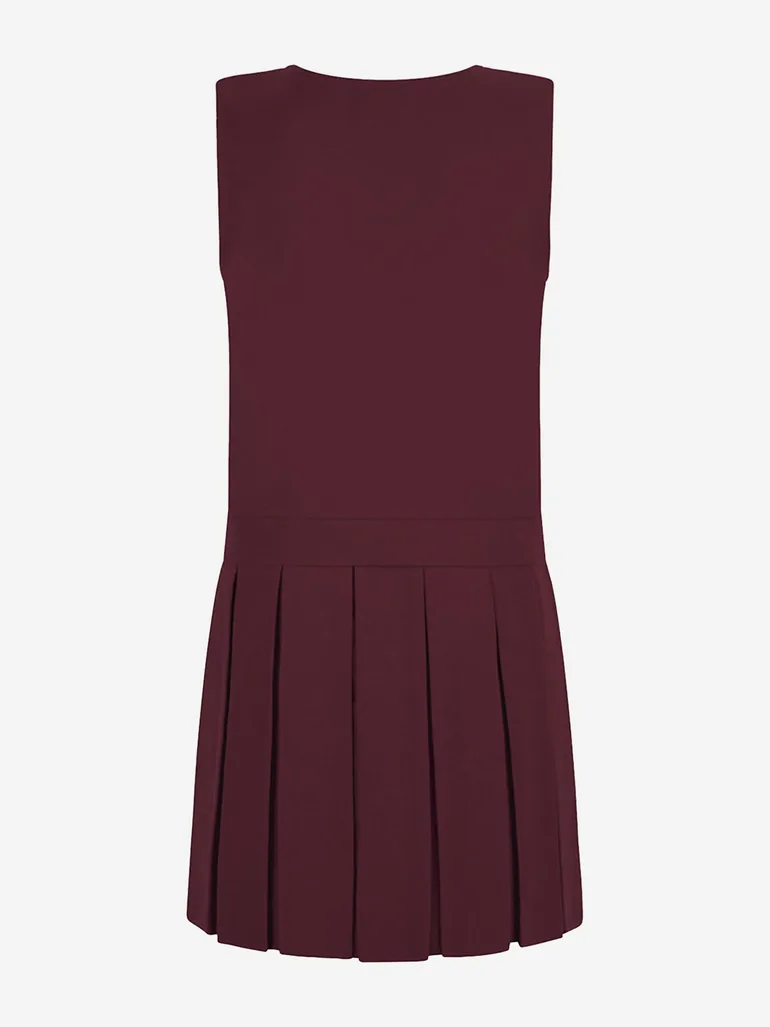 Zeco Girls School Zip Front Pinafore Dress in Purple - 1