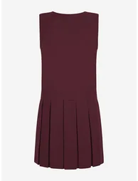 Zeco Girls School Zip Front Pinafore Dress in Purple - 1