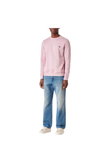Paul Smith Mens Zebra Crew Neck Sweatshirt - Pink