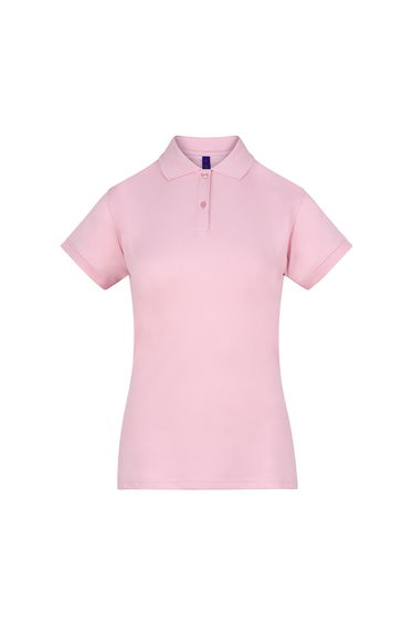 Henbury Womens/Ladies Coolplus® Fitted Polo Shirt - Baby Pink