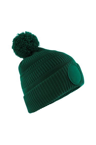Beechfield Patch Beanie - Bottle Green