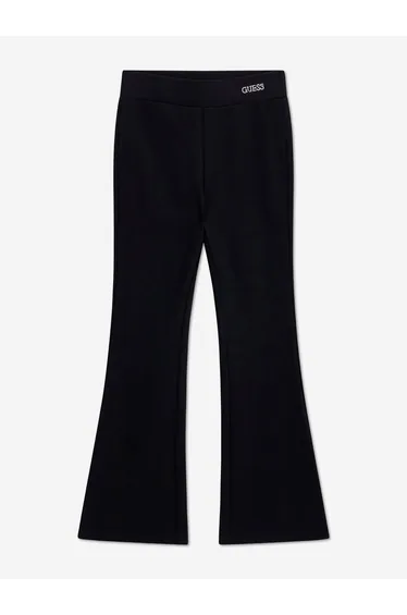 Guess Girls Punto Milano Flare Pants in Black