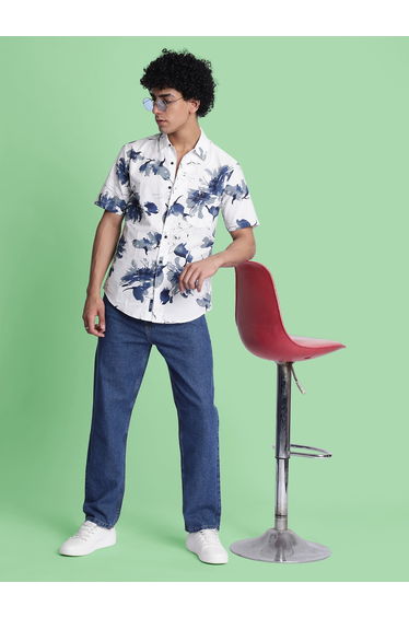 Men Pure Cotton Relaxed Fit Jeans
