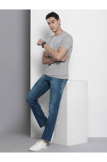 Men Straight Fit Solid Jeans