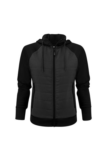 James Harvest Womens/Ladies Keyport Hooded Hybrid Jacket - Black