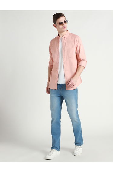 Mid Rise Straight Fit Stretchable Jeans