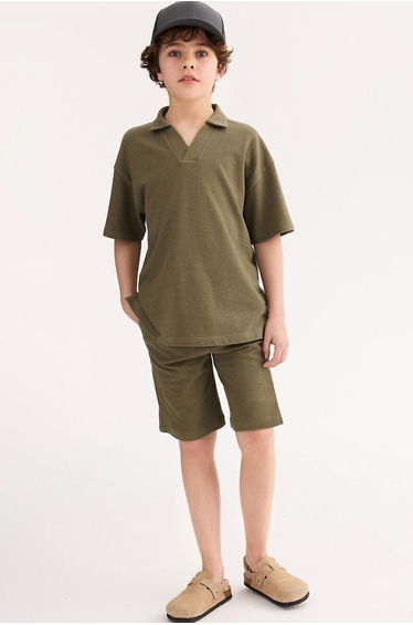 2-Piece Outfit, Polo Shirt and Bermuda Shorts