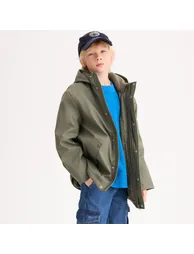 Sherpa-Lined Hooded Windbreaker - 1