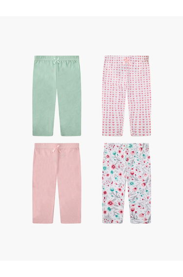Pack of 4 - Soft 100% Cotton Baby Pants