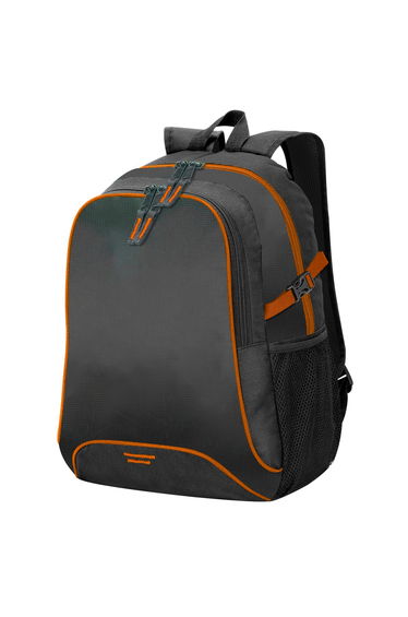 Shugon Osaka Basic Backpack / Rucksack Bag (30 Litre) (Pack of 2) - Black/Orange
