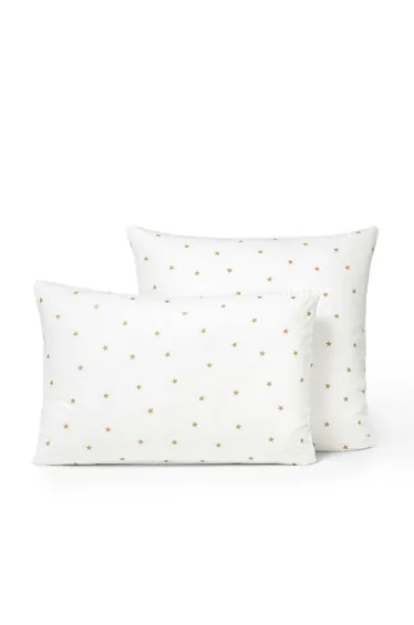 Stella Organic Cotton Pillowcase with Star Print