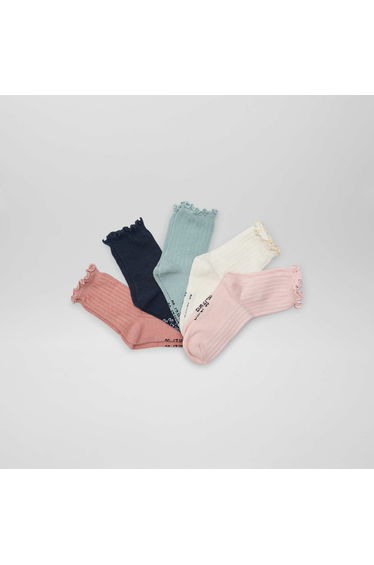 Pack of 5 pairs of socks PINK