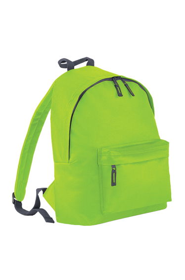 Bagbase Childrens/Kids Fashion Backpack - Lime/Graphite