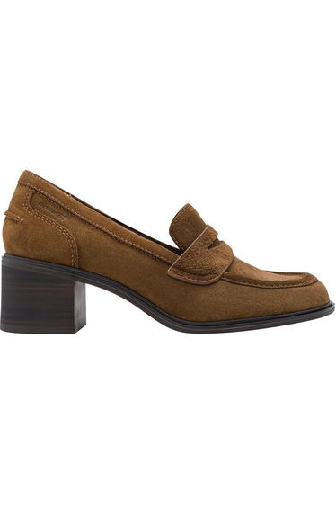 Heeled Suede Loafers