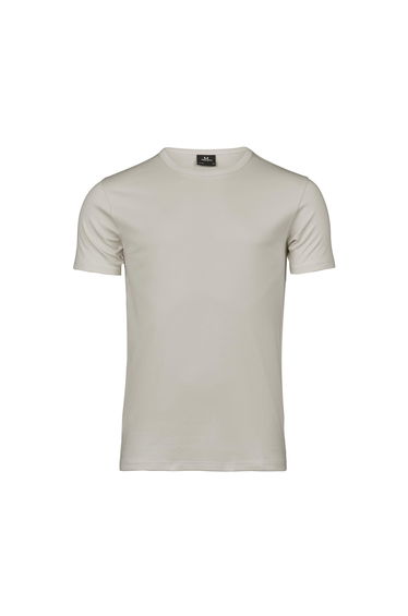 Tee Jays Mens Interlock Short Sleeve T-Shirt - Cement