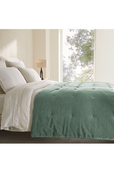 Parma Quilt in Washed Cotton Velvet