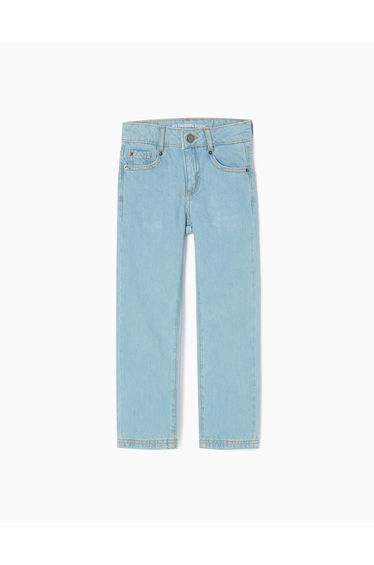 Cotton Jeans for Boys 'Straight Fit', Light Blue