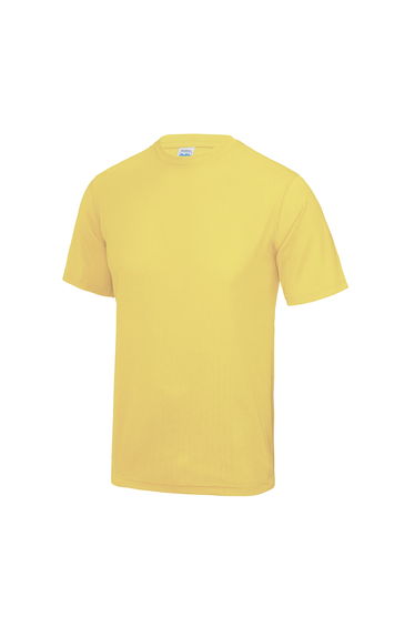 AWDis Just Cool Mens Performance Plain T-Shirt - Sherbet Lemon
